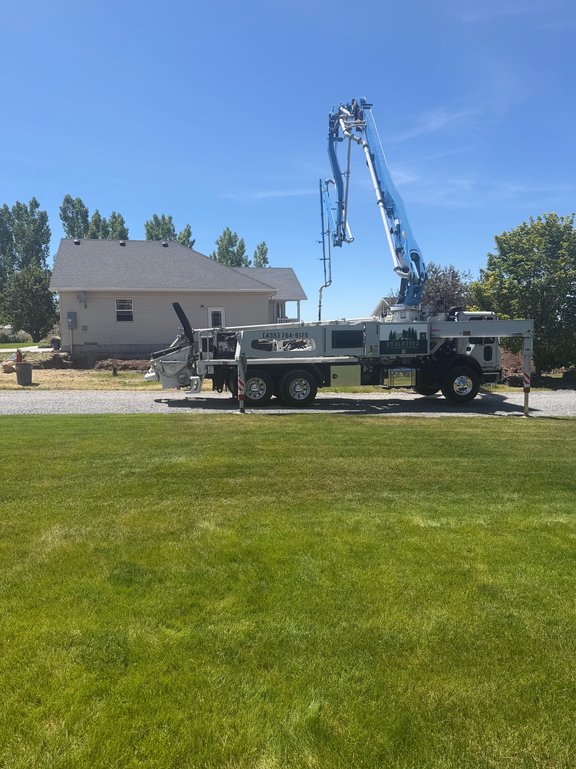 Footing Pours Made Simple with a Concrete Boom Pump in Preston ID image