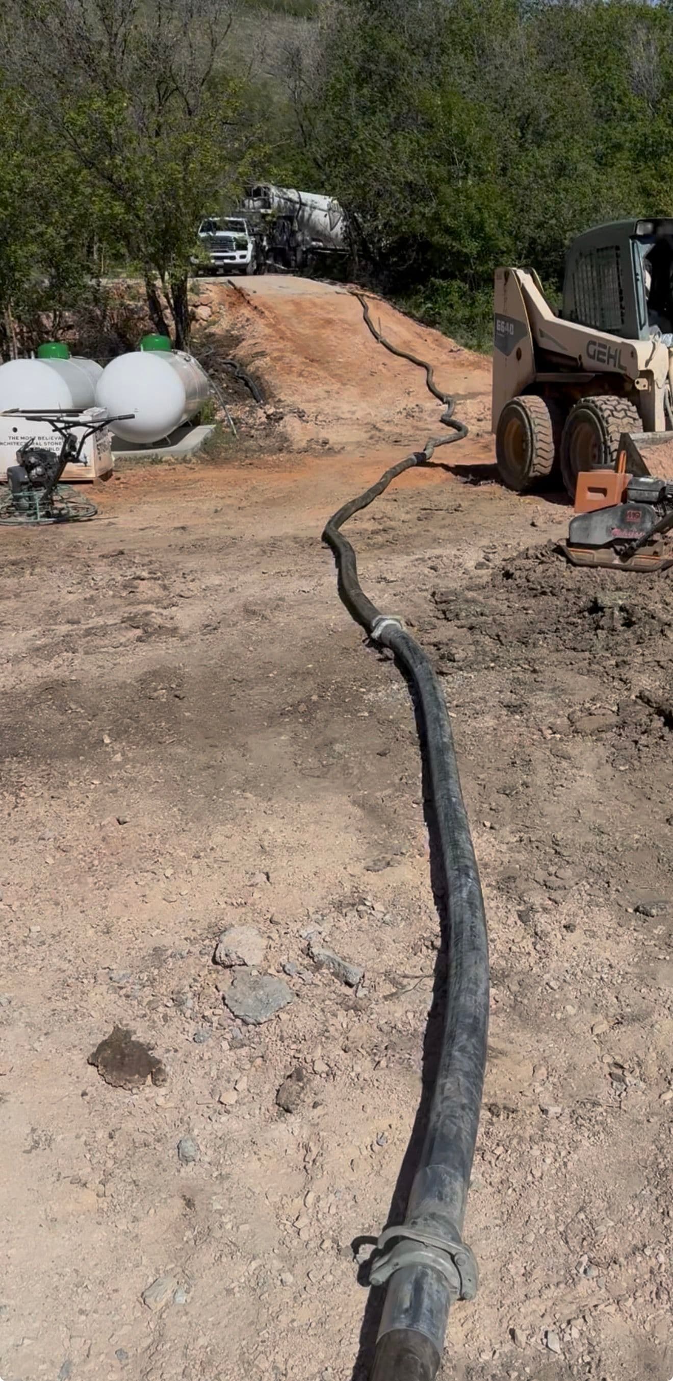 Gallery photos for Concrete Line Pumping at Bear Lake Gets the Job Done: Image #1