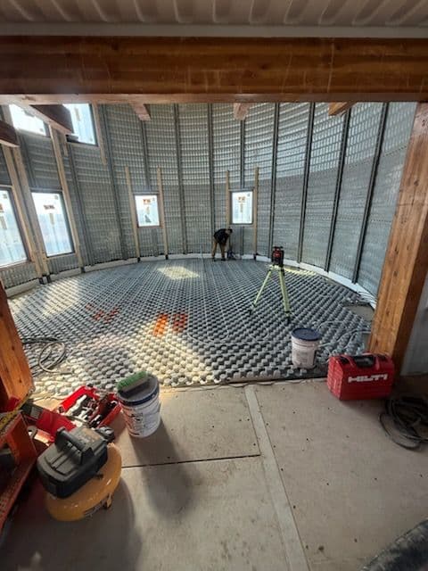 Gallery photos for Silo Transformation in Snowville Utah with Colored Concrete: Image #1